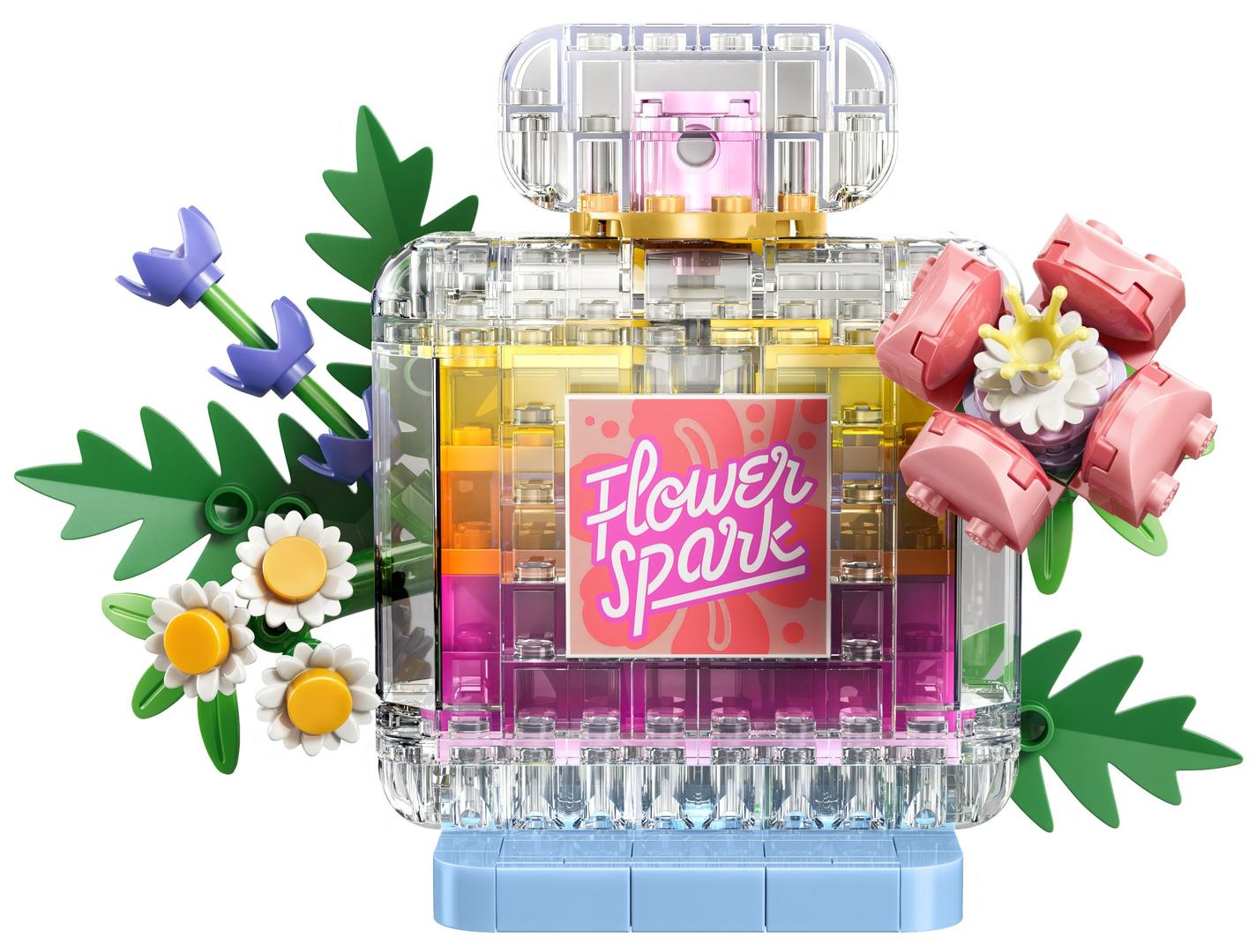 LEGO Floral Decor Perfume Bottle