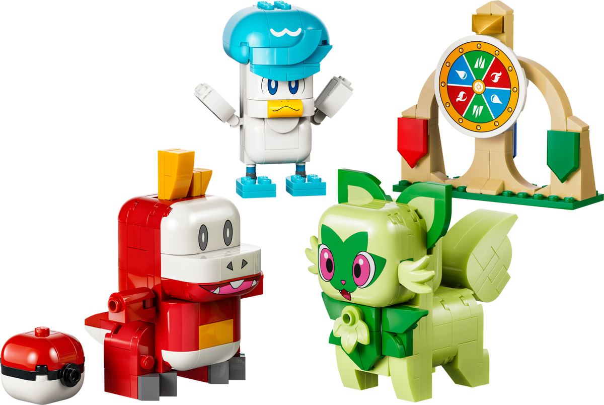 LEGO Sprigatito, Fuecoco and Quaxly Battle