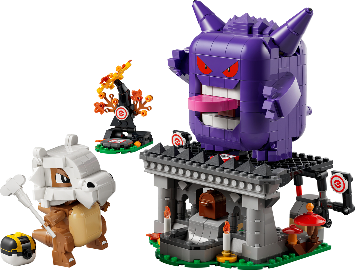 LEGO Cubone and Gengar's Spooky Showdown