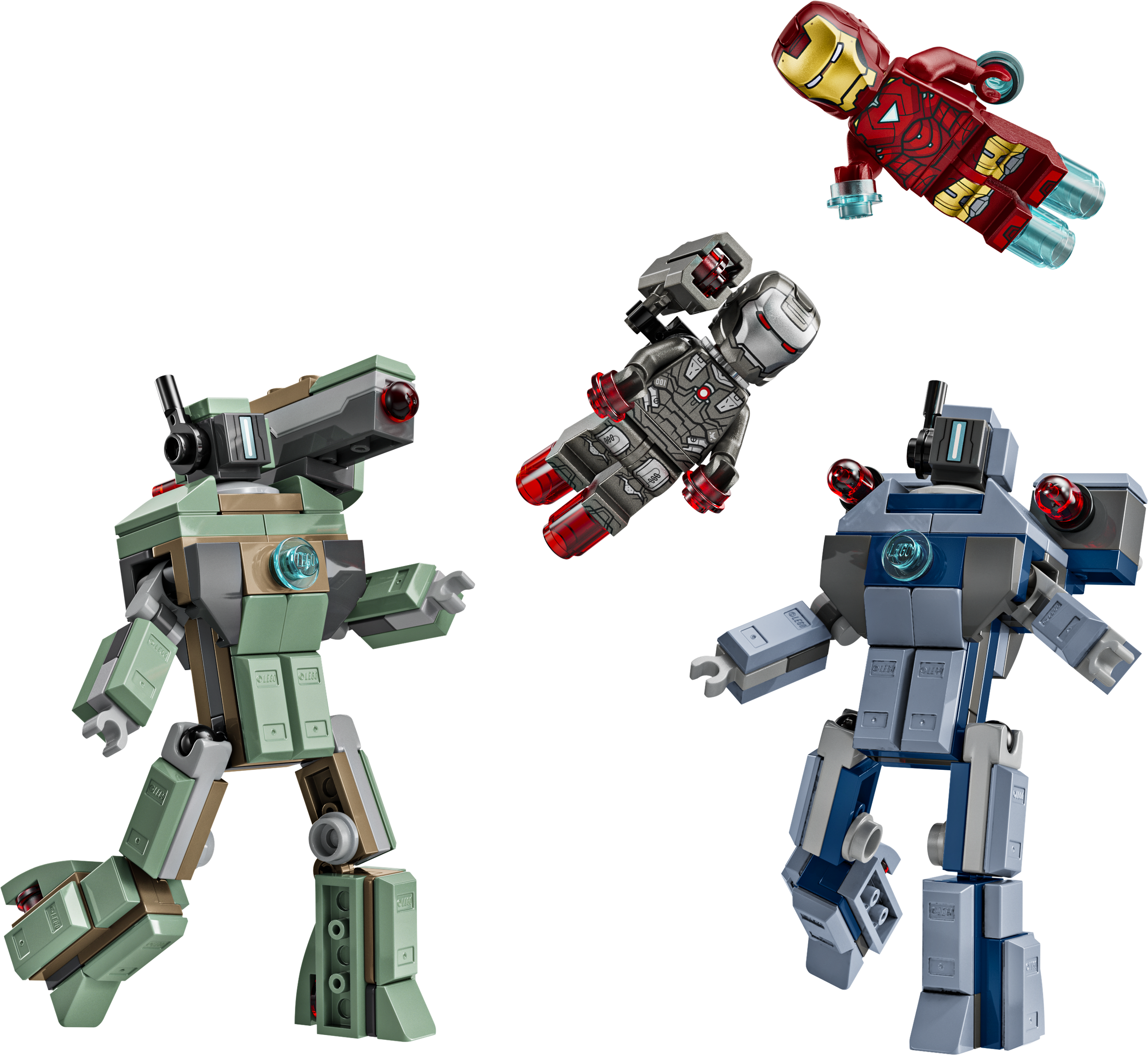 LEGO Iron Man & War Machine vs. Hammer Drones